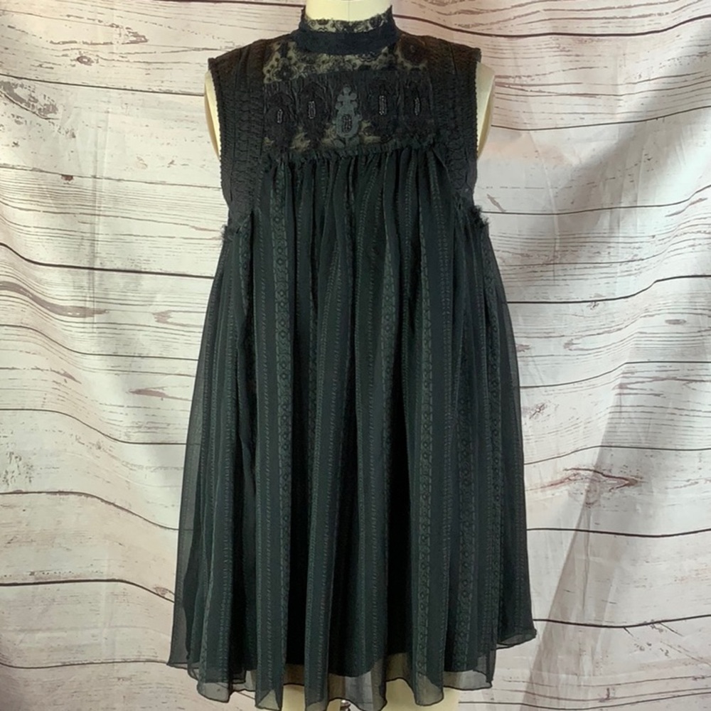 Free People lace top mini dress